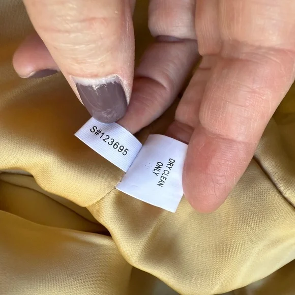 NWOT Kay Unger Sequin and Silk Mini Party Dress in Gold Size 8 - Picture 11 of 13